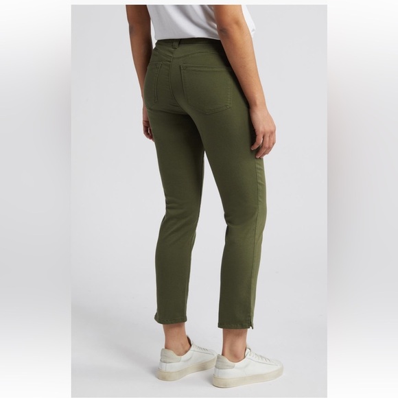 Wit & Wisdom Logan High Waist Ankle Slim Straight Leg Pants Celadon Size 0 NWT - Picture 2 of 11